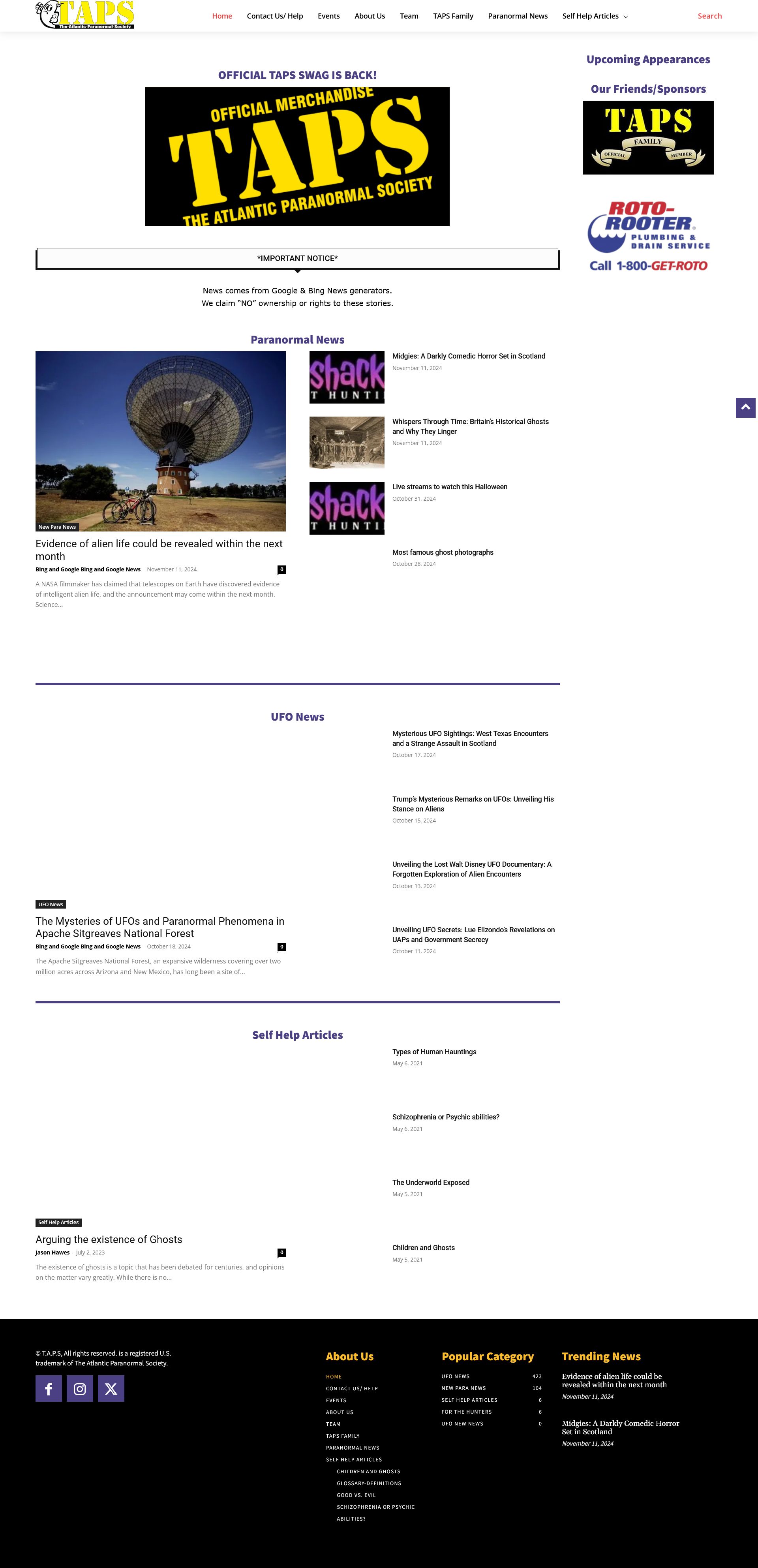 The Atlantic Paranormal Society